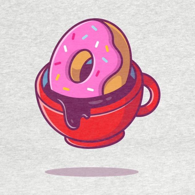 Hot Coffee And Donut by Catalyst Labs